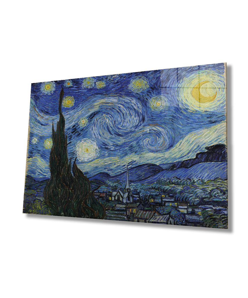 Vincent van Gogh Cam Tablo 4mm Dayanıklı Temperli Cam
