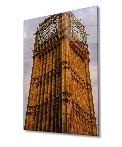 Londra Cam Tablo  4mm Dayanıklı Temperli Cam, London Glass Wall Decor