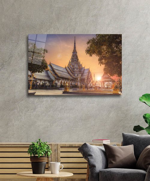 Tayland Cam Tablo  4mm Dayanıklı Temperli Cam, Thailand Glass Wall Decor