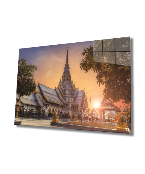 Tayland Cam Tablo  4mm Dayanıklı Temperli Cam, Thailand Glass Wall Decor