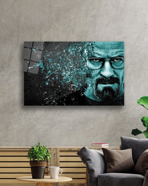 Breaking Bad Cam Tablo  4mm Dayanıklı Temperli Cam Breaking Bad Glass wall Art