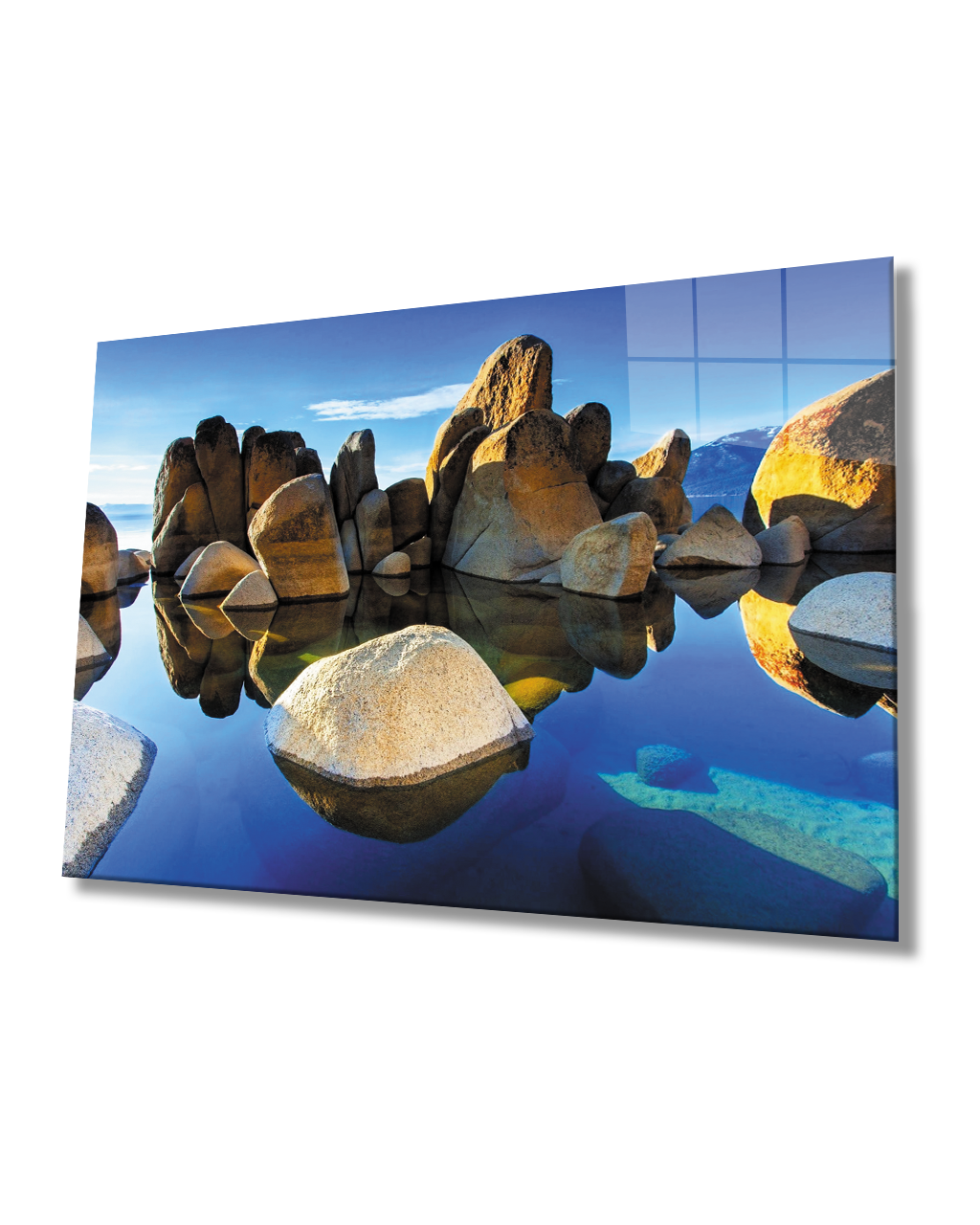 idealizbiz Doğa Cam Tablo  4mm Dayanıklı Temperli Cam