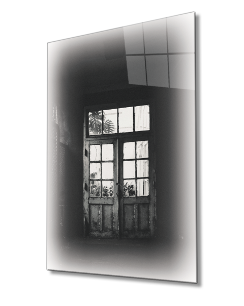 Eski Kapı Cam Tablo  4mm Dayanıklı Temperli Cam Old Door Glass Table 4mm Durable Tempered Glass