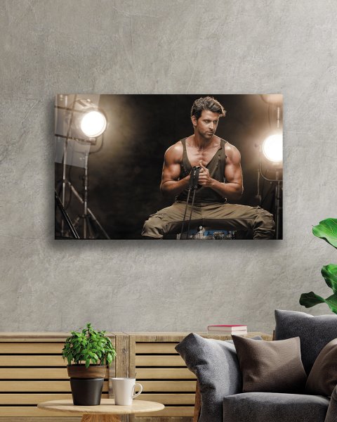 Spor Fitnes Cam Tablo  4mm Dayanıklı Temperli Cam Sports Fitness Glass Wall Art