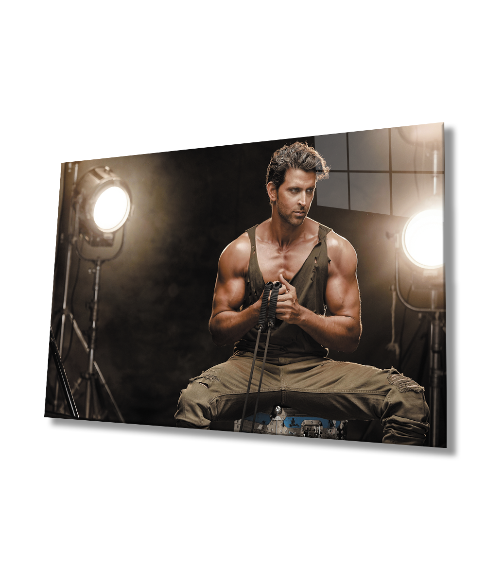 Spor Fitnes Cam Tablo  4mm Dayanıklı Temperli Cam Sports Fitness Glass Wall Art