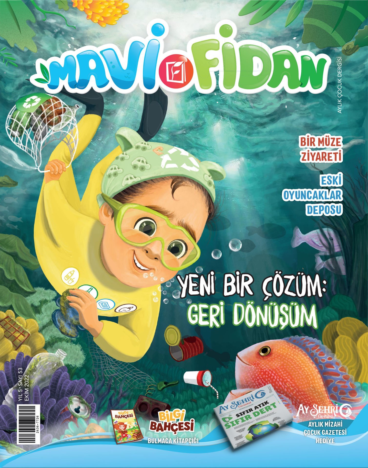 Mavi Fidan Aylık Çocuk Dergisi Sayı: 53 - Ekim 2022