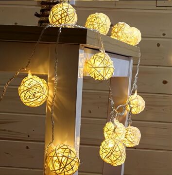 Dekoratif Rattan Model Şerit Led (10'lu)