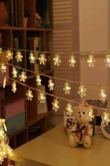 Dekoratif Kar Tanesi Model Şerit Led (30'lu)
