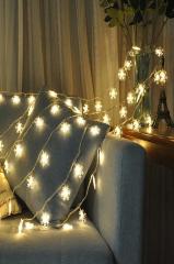 Dekoratif Kar Tanesi Model Şerit Led (30'lu)