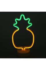 Ananas Model Neon Led Işıklı Masa Lambası Dekoratif Aydınlatma Gece Lambası