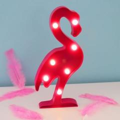 Dekoratif Led Flamingo Gece Lambası Masa Duvar Gece Aydınlatma Lambası