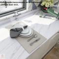 Mutfak Tezgah Üstü Folyo Kaplama Mermer Desenli Beyaz Banyo Dolap Kaplama 60cmx300cm