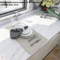 Mutfak Tezgah Üstü Folyo Kaplama Mermer Desenli Beyaz Banyo Dolap Kaplama 60cmx100cm
