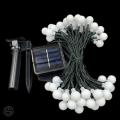 Solar 50 Ledli 8 Modlu Canlı Renkli Toplar Bahçe Aydınlatma Dekorasyon Güneş Enerjili
