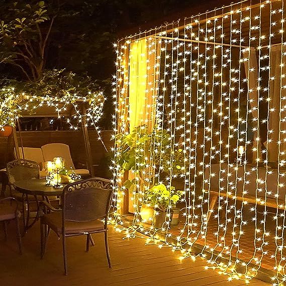 3x3 Metre Perde Led Animasyonlu 12 Saçaklı 300 Ledli Fişli Eklenebilir 8 Fonksiyonlu