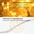 3x3 Metre Perde Led Animasyonlu 12 Saçaklı 300 Ledli Fişli Eklenebilir 8 Fonksiyonlu