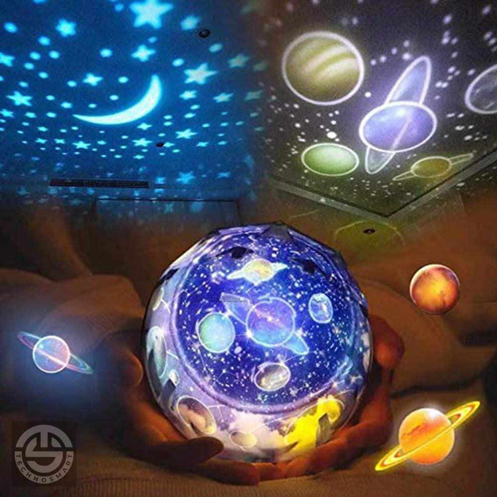 Yeni Nesil Star Master Projeksiyon Gece Lambası Renkli ve Dönebilen Hediyelik Masa Lamba