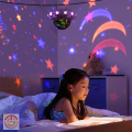 Müzikli Renkli Ve Dönen Star Master Ufo Uzay Temalı Projeksiyon Gece Lambası Usbli Sarı