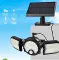 TechnoSmart Solar Güneş Enerjili 112 Ledli Hareket Sensörlü Büyük Boy Bahçe Aydınlatma Sokak Lambası