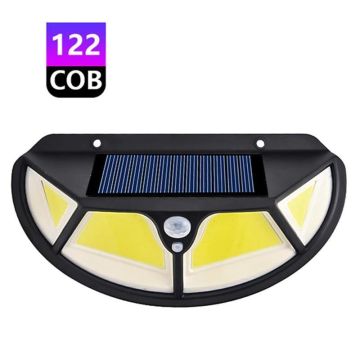TechnoSmart 122 Ledli Solar Güneş Enerjili Bahçe Lambası Hareket Sensörlü Şarj Olabilen COB Led Oval