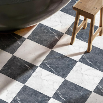 TechnoSmart 4Adet 30cm×30cm Kendinden Yapışkanlı LVT Zemin ve Duvar Kaplama Mutfak Banyo Karo Stickr