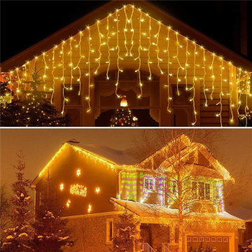 TechnoSmart 4 Metre 8 Fonksiyonlu Perde Led 96 Ledli 50x60x70cm Saçaklı Kablolu Fişli
