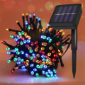 TechnoSmart Solar 50 Ledli 7 Metre Bahçe Aydınlatma Dekorasyon Güneş Enerjili Led RGB Işık