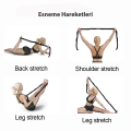 TechnoSmart 8 Farklı Seviyeli Direnç Bandı Spor Egzersiz Aerobik Pilates Squat Lastiği Fitness Yoga Kırmızı