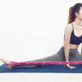 TechnoSmart 8 Farklı Seviyeli Direnç Bandı Spor Egzersiz Aerobik Pilates Squat Lastiği Fitness Yoga Pembe