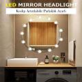 TechnoSmart 10Ledli Usbli Makyaj Aynası Lambası Hollywood Tarz Dekorasyon Aydınlatma Banyo CiltBakım