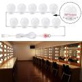 TechnoSmart 10Ledli Usbli Makyaj Aynası Lambası Hollywood Tarz Dekorasyon Aydınlatma Banyo CiltBakım