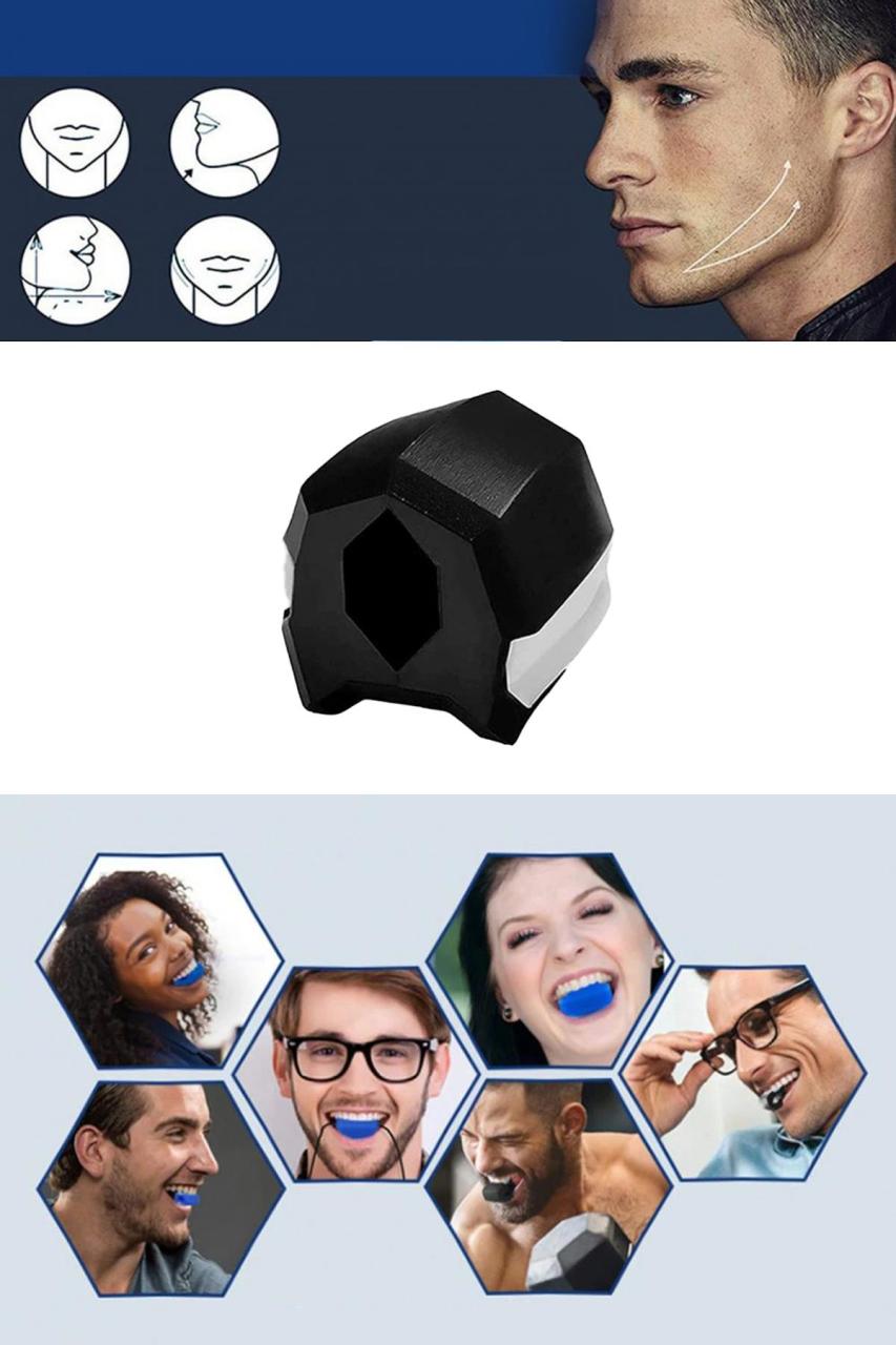 TechnoSmart Çene Egzersiz Topu Jawline Çene Çizgisi Güçlendirici Siyah