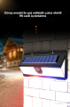 Trendpoint 190 Ledli Çakarlı Hareket Sensörlü Solar Güneş Enerjili Led Bahçe Lambası Şarj Olabilen