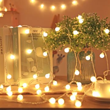 Trendpoint 30 Ledli 5 Metre Şerit Led Sembollü Kablolu Süsleme Dekoratif Aydınlatma GünIşığı Toplu Led