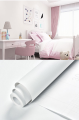 Trendpoint 60x200cm Mat Beyaz Kendinden Yapışkanlı Duvar veya Mutfak Banyo Dolap Kaplama Dekorasyon