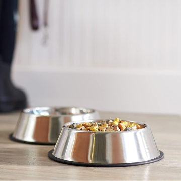 Trendpoint 16cm Metal Kedi ve Köpek Mama Su Kabı