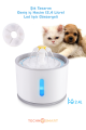 TechnoSmart Kedi Köpek Su Çeşmesi Su Pınarı Kabı Led Işık Göstergeli