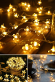 Trendpoint 20 Ledli 3 Metre Şerit Led Sembollü Kablolu Süsleme Dekoratif Aydınlatma GünIşığı Çiçekli Led