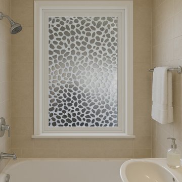 Technosmart 45x100cm Desenli Statik Cam Filmi Kaplama | Mutfak Ofis Banyo Kafe Restoran