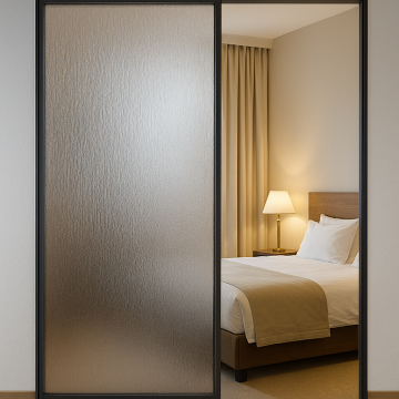 Technosmart 45x150cm Dekoratif İnce Dokulu Cam Filmi Statik Kaplama Mutfak Ofis Banyo Pencere
