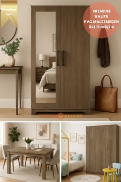 Technosmart 60cmx500cm Premium Kendinden Yapışkanlı Doğal Ahşap Görünümlü PVC Kaplama Vizon Meşe