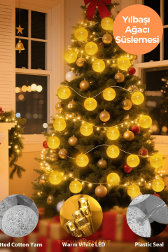 Technosmart 10 LED Pilli Dekoratif Top Işık Zinciri