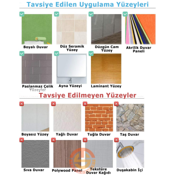 TechnoSmart 3D Kendinden Yapışkanlı 30×30cm Kaplama Seramik Görünüm Siyah Duvar Sticker Mutfak Banyo