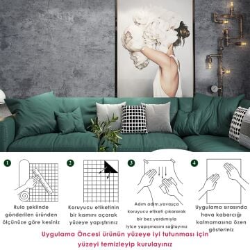 TechnoSmart 60cm×500cm Kendinden Yapışkanlı Çimento Görünümlü Duvar Kağıdı Dolap Masa Tezgah Kaplama Antrasit
