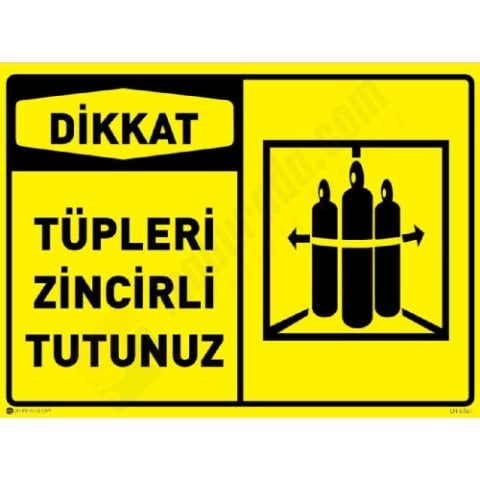 Dikkat Tüpleri Zincirli Tutunuz