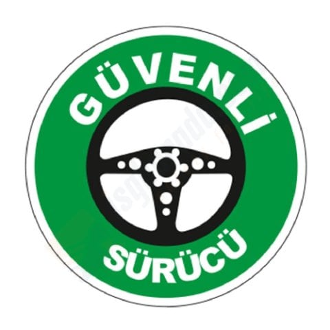 Güvenli Sürücü Baret Etiketi