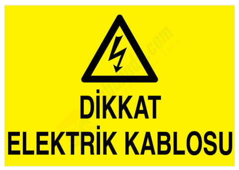 Dikkat Elektrik Kablosu