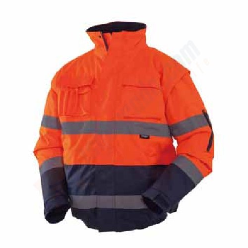 Vızwell VWJK60B 300 D Oxford Pilot İki Renkli Jacket- Kolları Çıkmalı