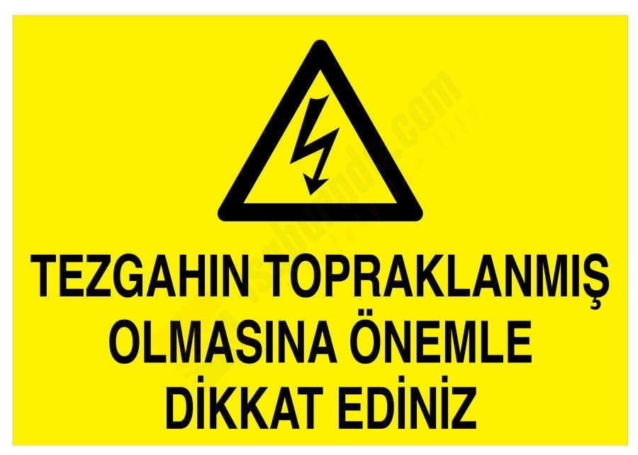 Tezgahın Topraklanmış Olmasına Önemle Dikkat Ediniz