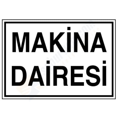 Makina Dairesi Levhası